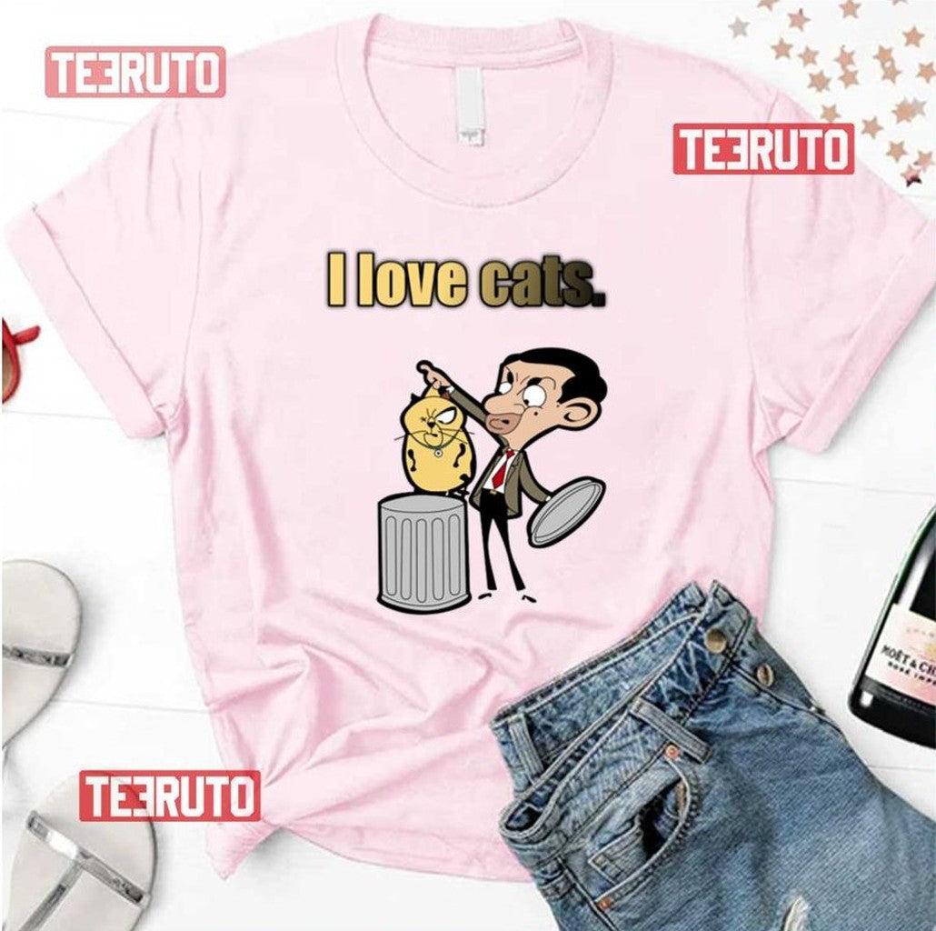 Mr Bean With Scrapper Unisex T-Shirt - T-Shirt, Sweatshirt, Hoodie