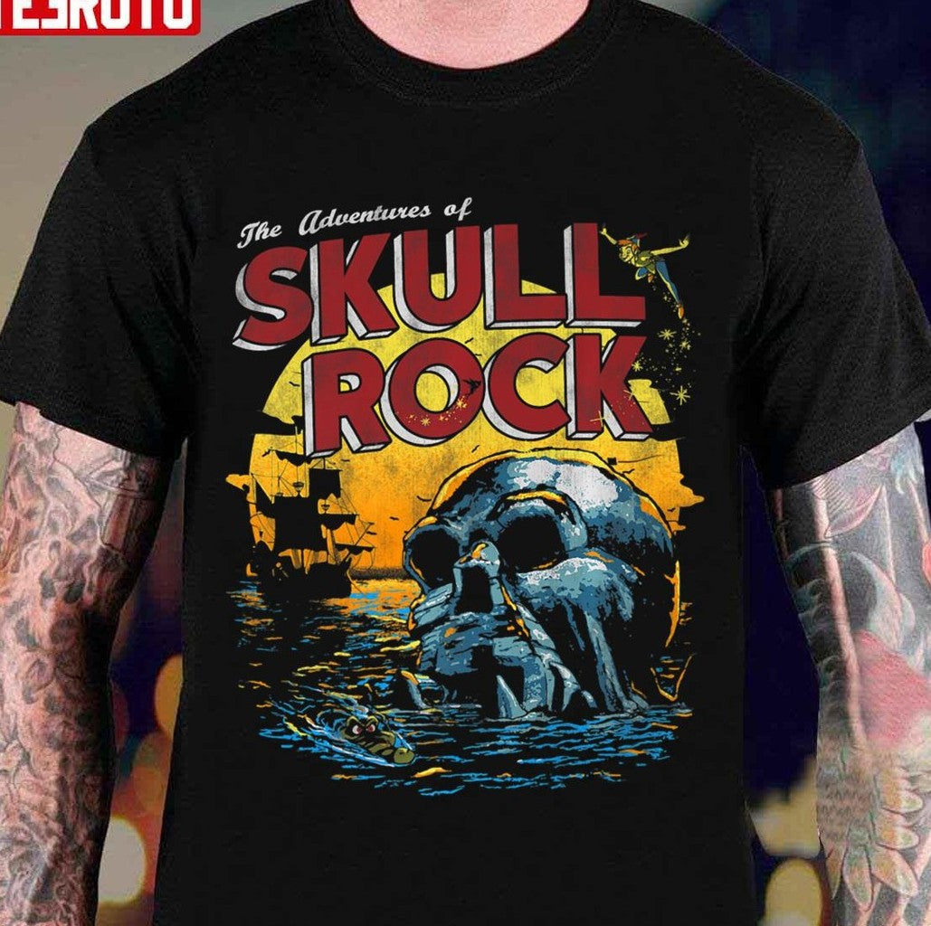 Peter Pan Skull Rock Sunset Premium Halloween Unisex T-Shirt - T-Shirt, Sweatshirt, Hoodie