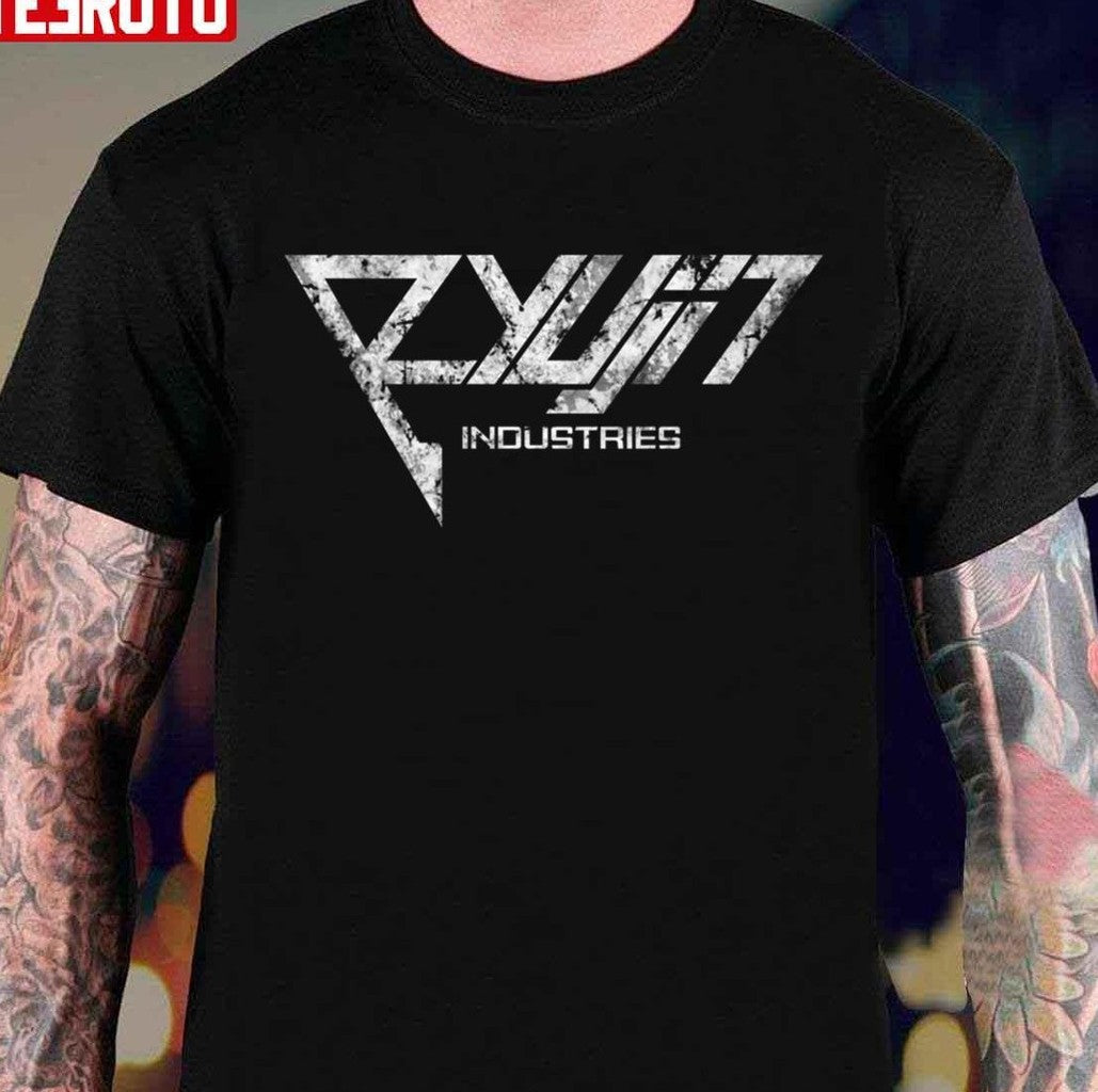 Ryujin Industries Logo Distressed White Starfield Unisex T-Shirt - T-Shirt, Sweatshirt, Hoodie