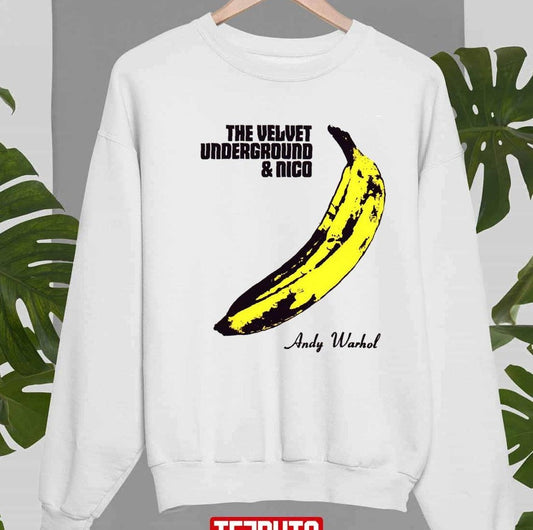 Andy Warhol's Velvet Underground Famous Banana Design Unisex Sweatshirt - T-Shirt, Sweatshirt, Hoodie