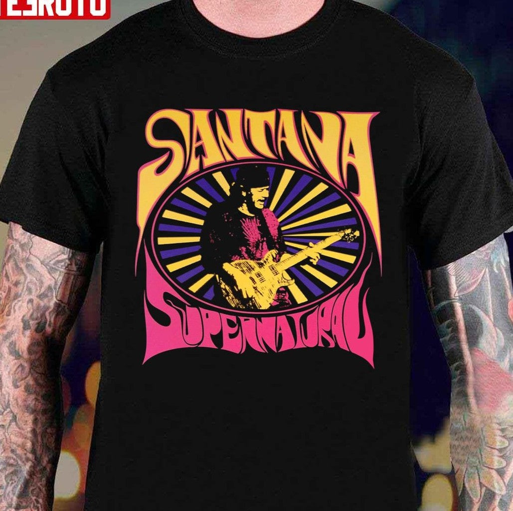 Santana Supernatural Vintage Graphic Unisex T-Shirt - T-Shirt, Sweatshirt, Hoodie