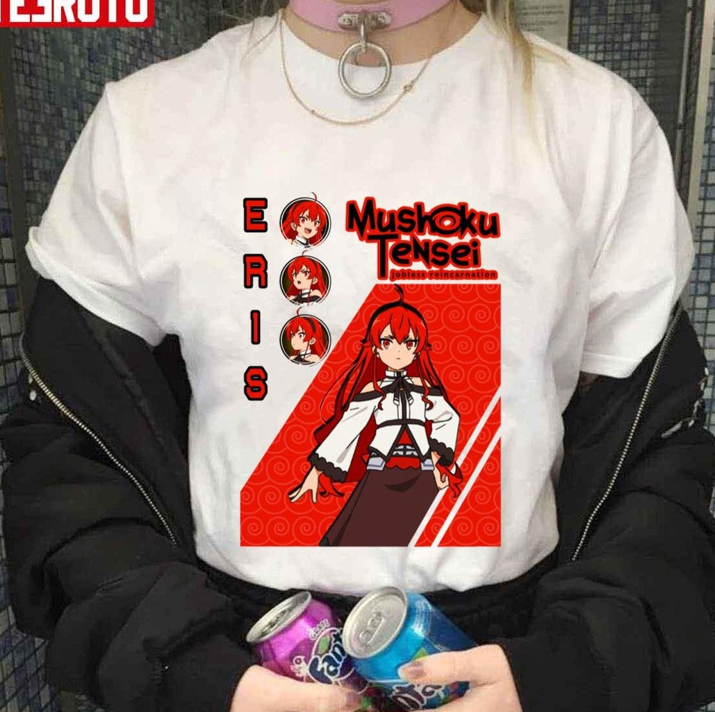 Red Colour Eris Mushoku Tensei Jobless Reincarnation Unisex T-shirt - T-Shirt, Sweatshirt, Hoodie