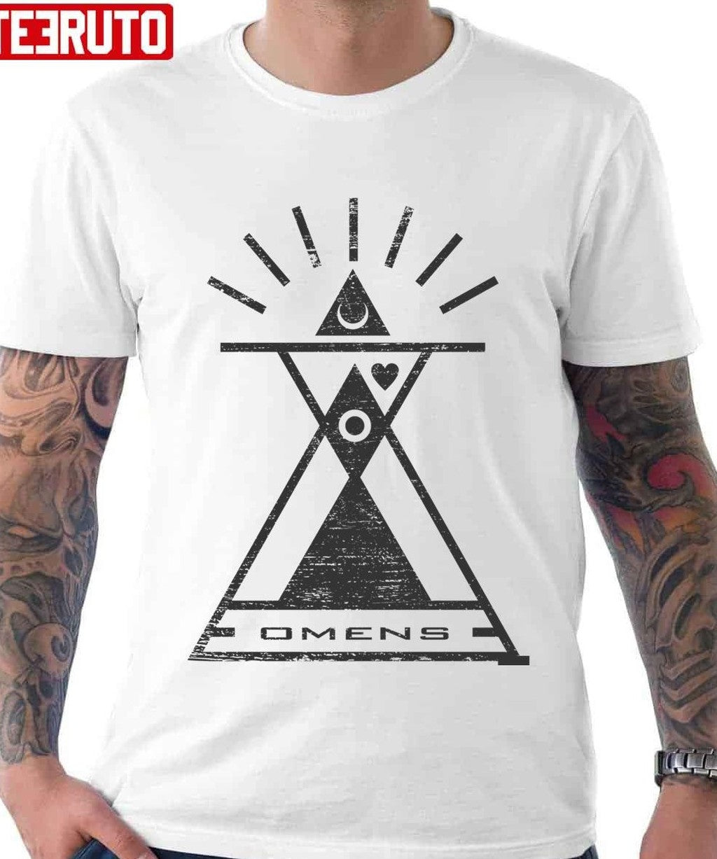 Omens Typography And Geometry Unisex T-Shirt - T-Shirt, Sweatshirt, Hoodie