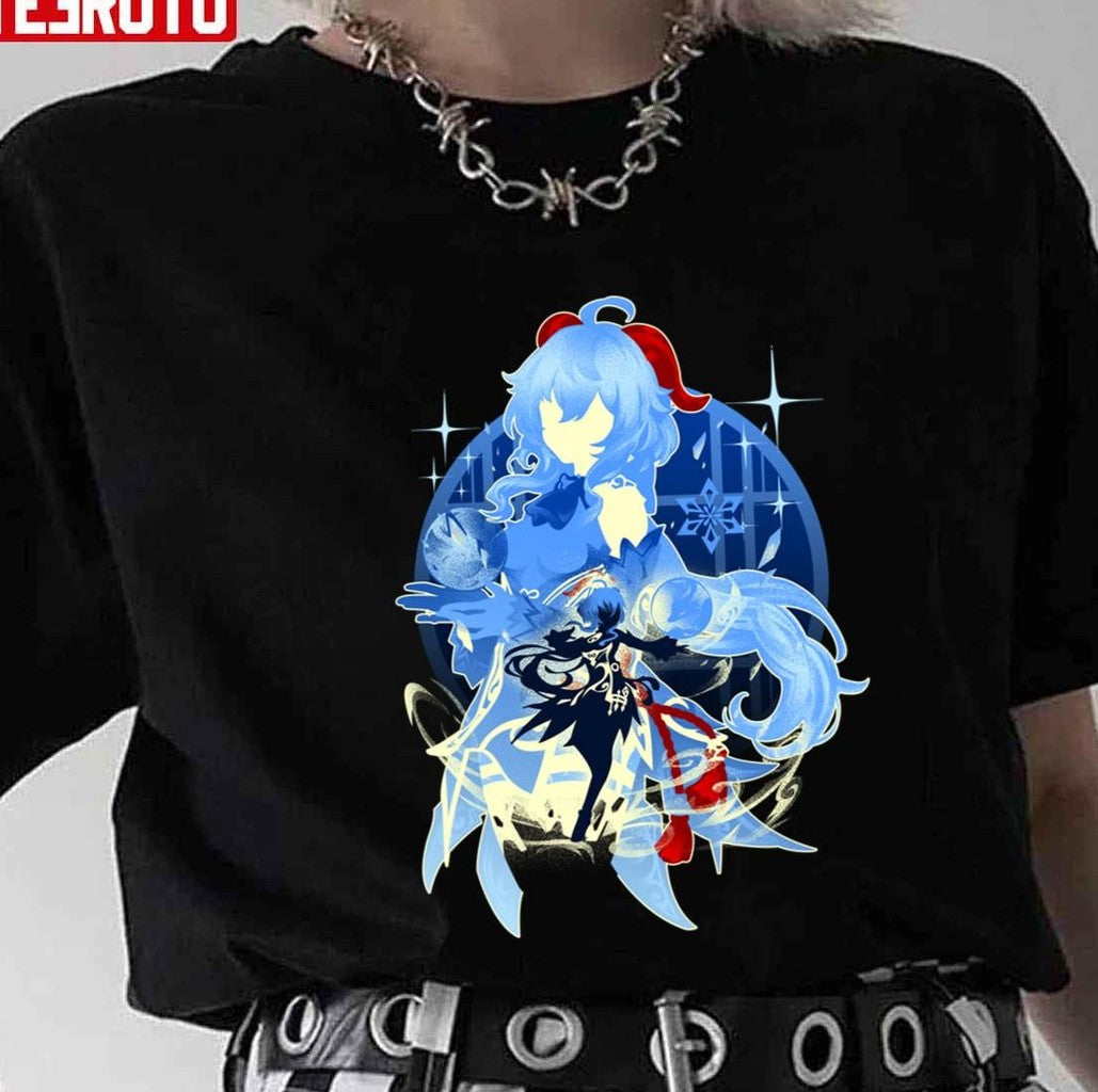Plenilune Gaze Ganyu Genshin Impact Unisex T-shirt - T-Shirt, Sweatshirt, Hoodie