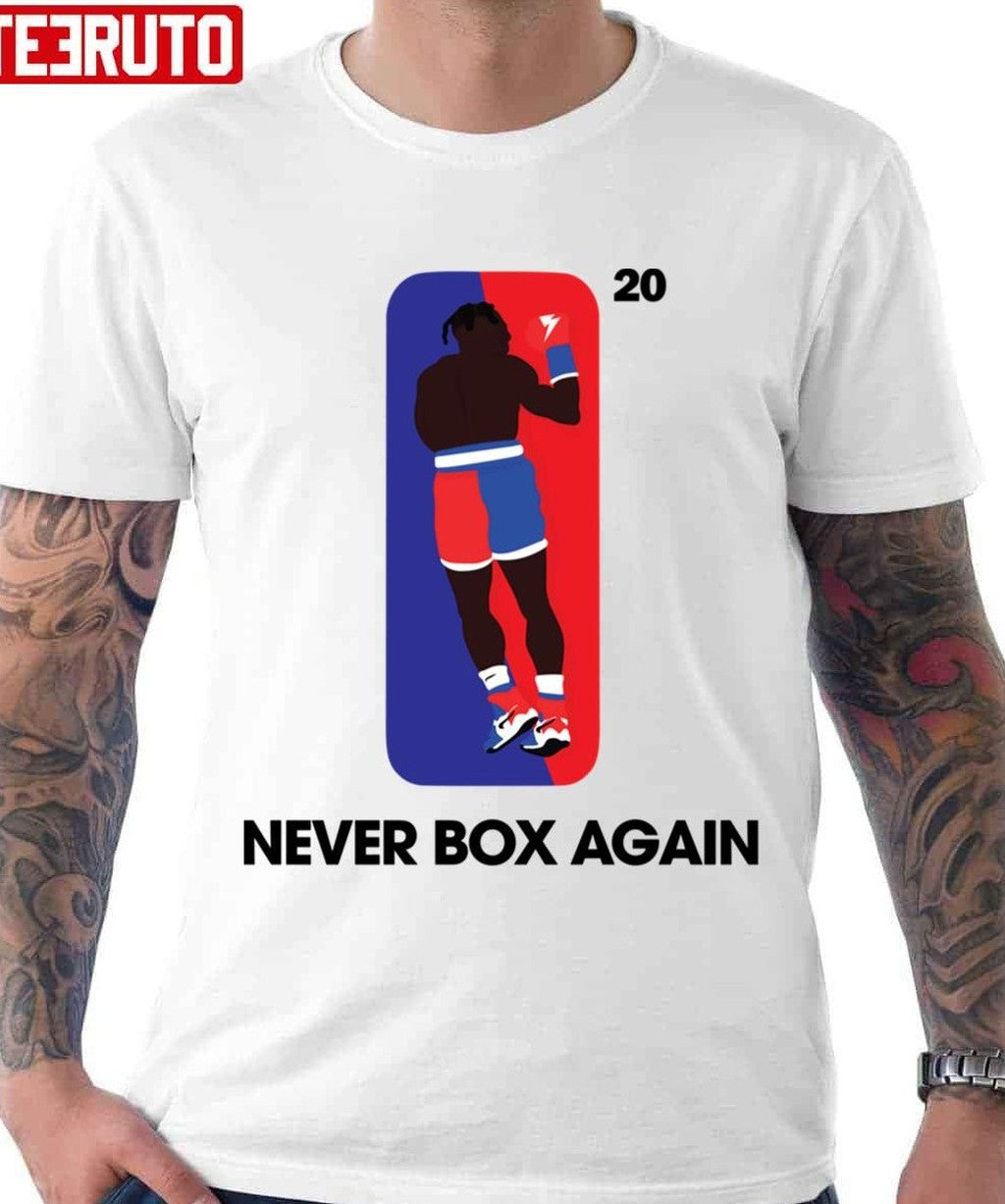 Nate Robinson Vs Jake Paul Never Box Again Unisex T-shirt - T-Shirt, Sweatshirt, Hoodie