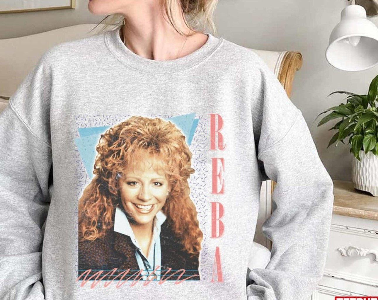 Reba Mcentire Vintage Faded 80s Style Fan Unisex Sweatshirt - T-Shirt, Sweatshirt, Hoodie