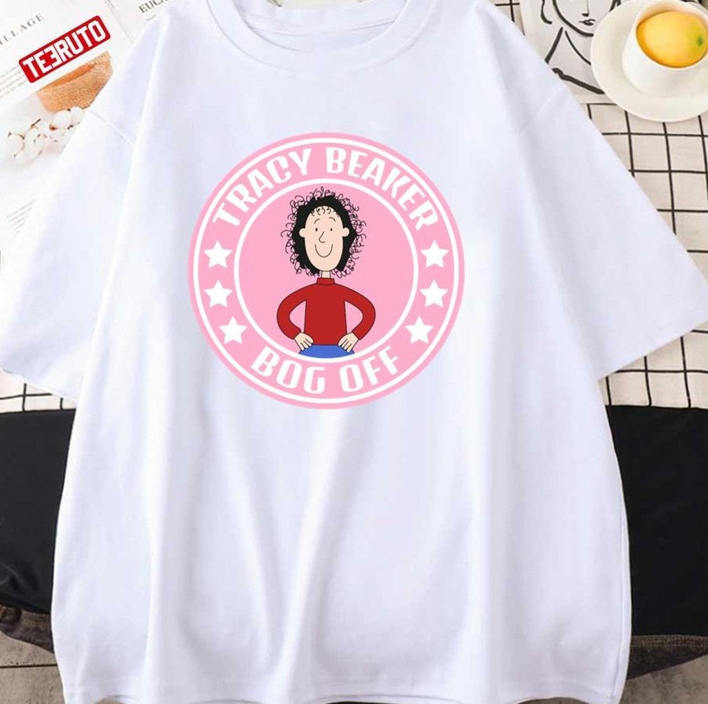 Pink Logo Starbuck Bog Off Tracy Beaker Unisex T-Shirt - T-Shirt, Sweatshirt, Hoodie