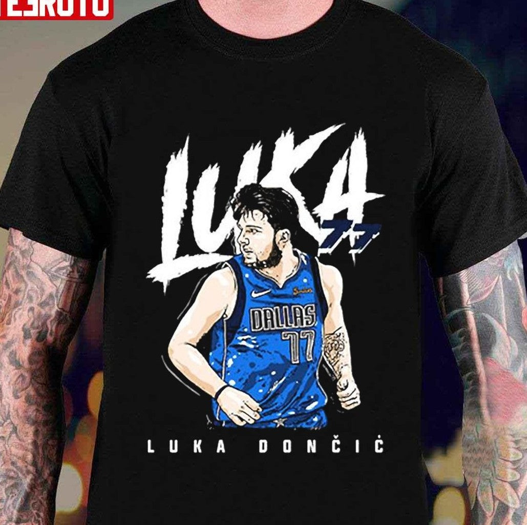 Nba Luka Doncic Number 77 Basketball Sport Graphic Unisex T-Shirt - T-Shirt, Sweatshirt, Hoodie
