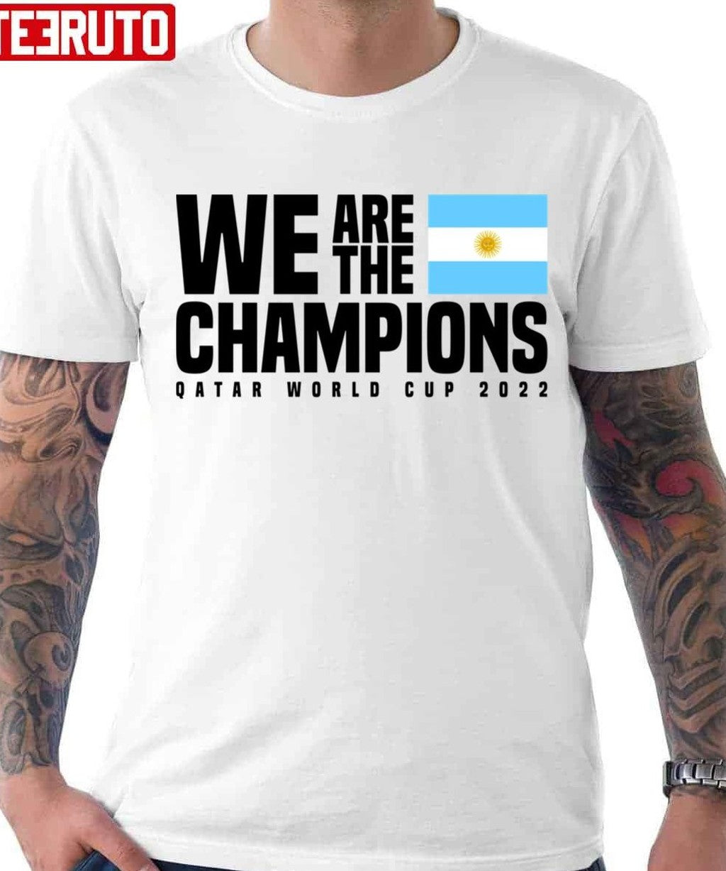 Qatar World Cup Champions 2022 Argentina Unisex T-shirt - T-Shirt, Sweatshirt, Hoodie