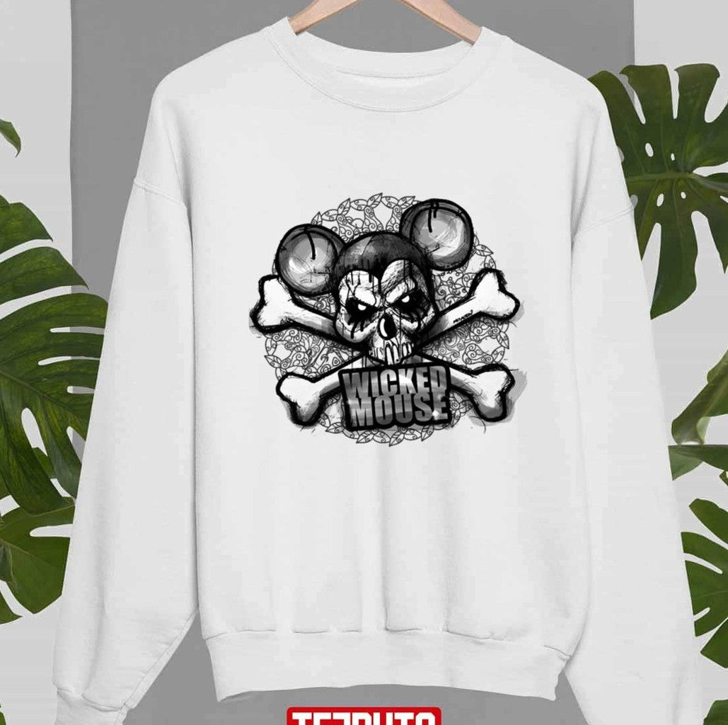 Music Retro Wicked Mouse Cool Graphic Halloween Unisex Sweatshirt - T-Shirt, Sweatshirt, Hoodie