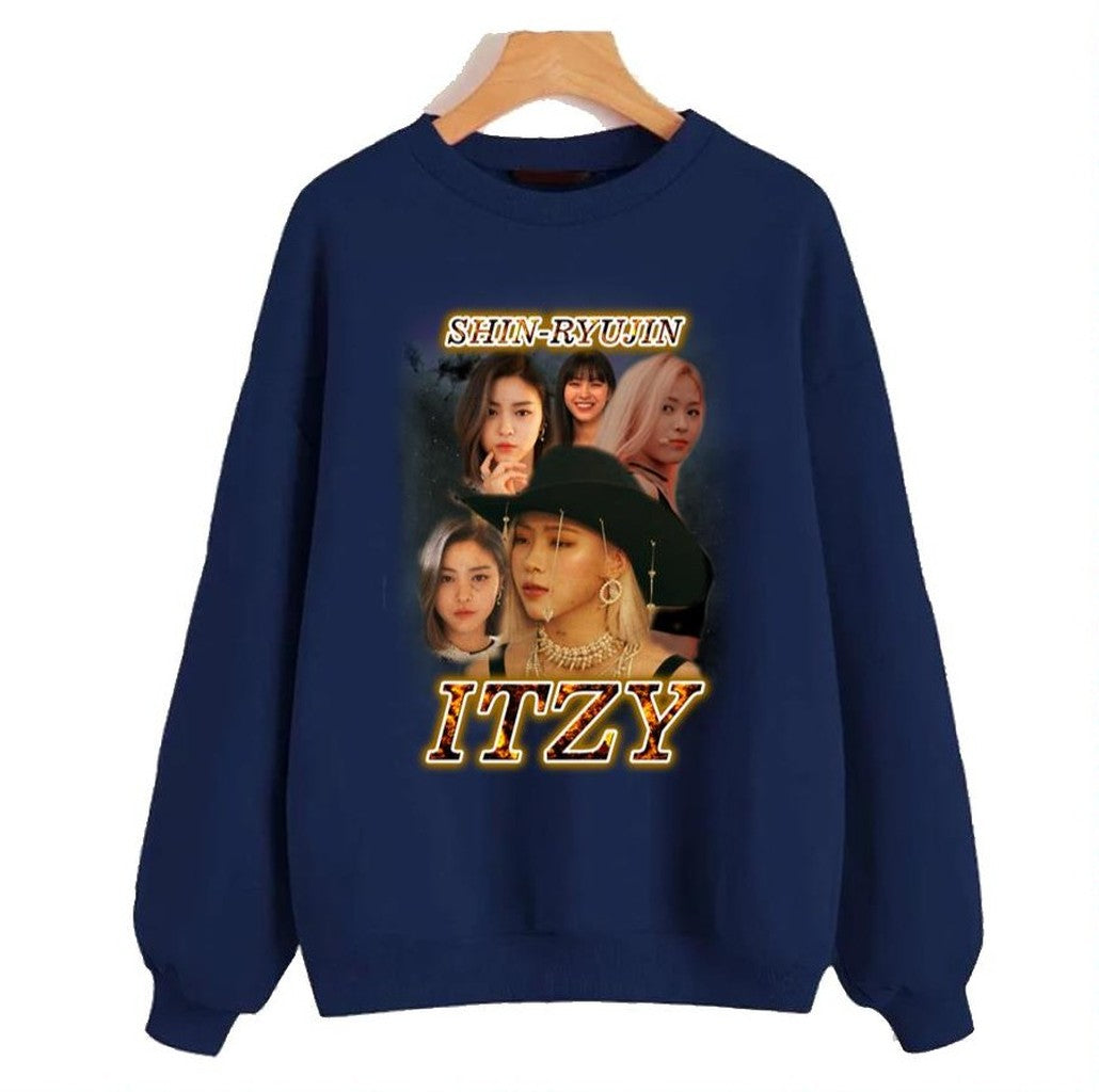 Ryujin Vintage Itzy 90s Bootleg Unisex Sweatshirt - T-Shirt, Sweatshirt, Hoodie