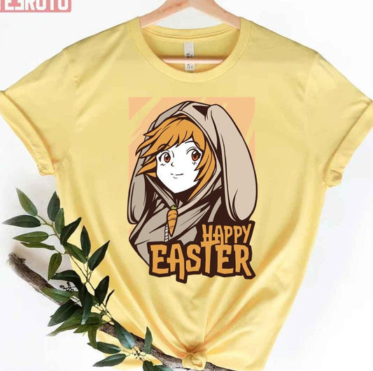 Anime Happy Easter Bunny Women T-Shirt - T-Shirt, Sweatshirt, Hoodie