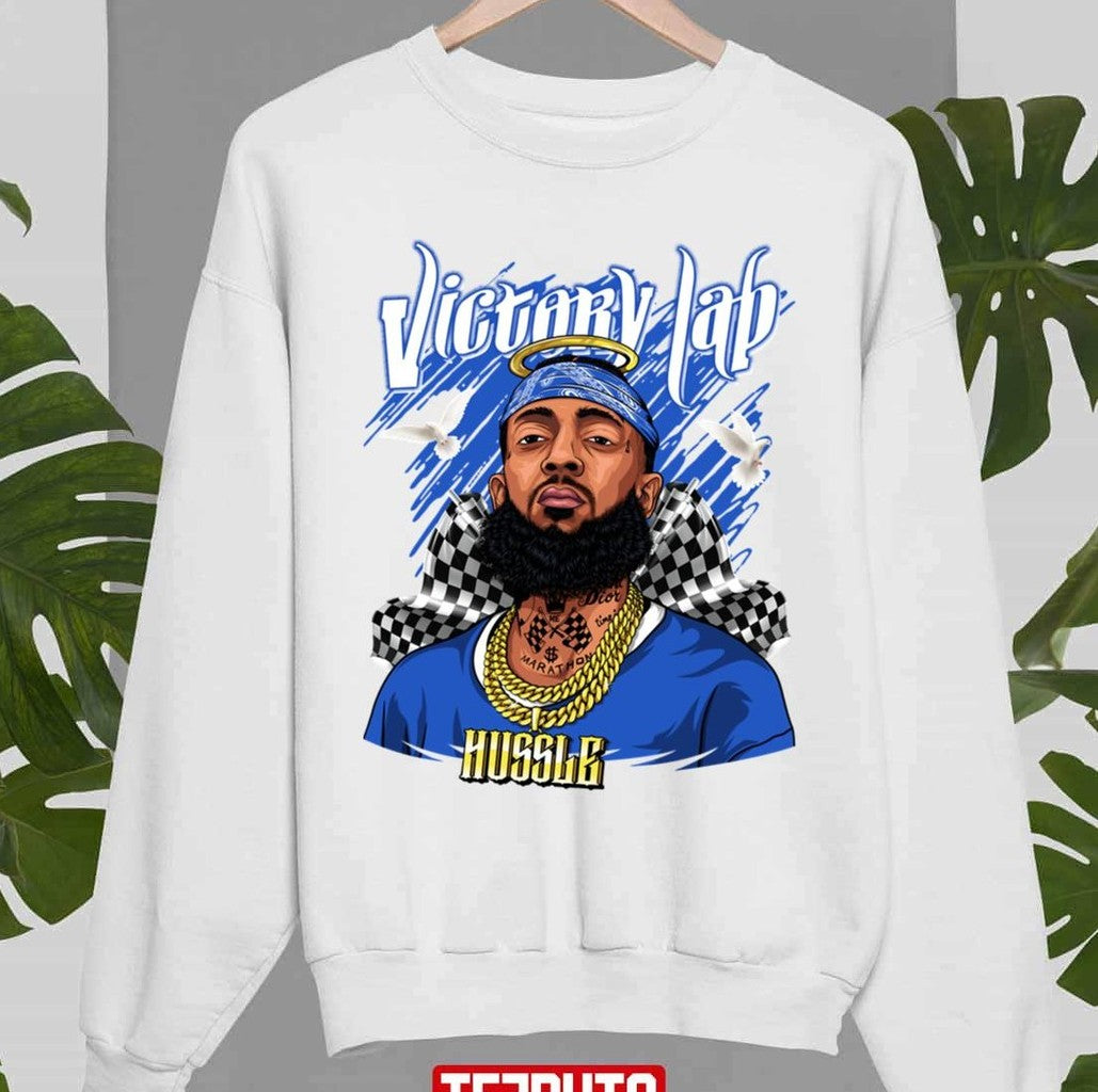 Nip Hussle Rapper Vintage 90s Bootleg Unisex Sweatshirt - T-Shirt, Sweatshirt, Hoodie