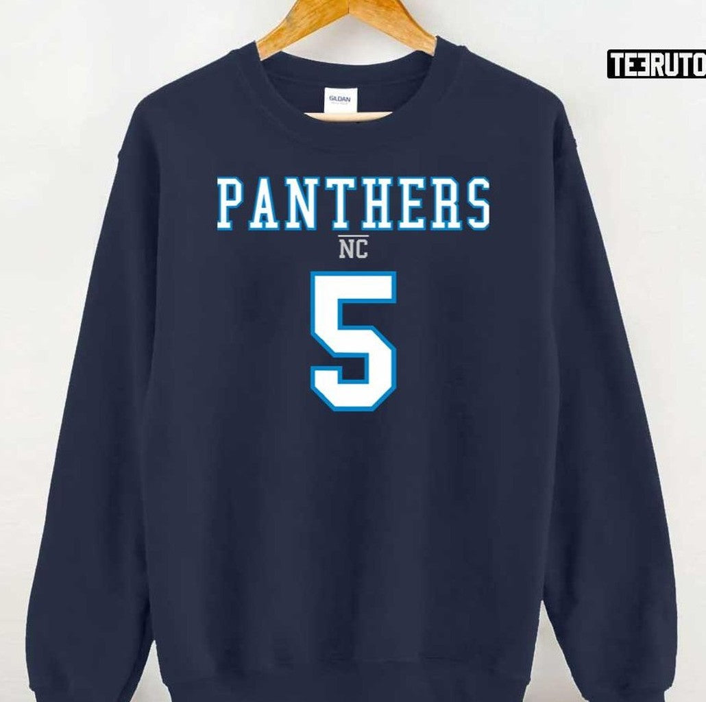 Number 5 Carolina Panthers Unisex Sweatshirt - T-Shirt, Sweatshirt, Hoodie