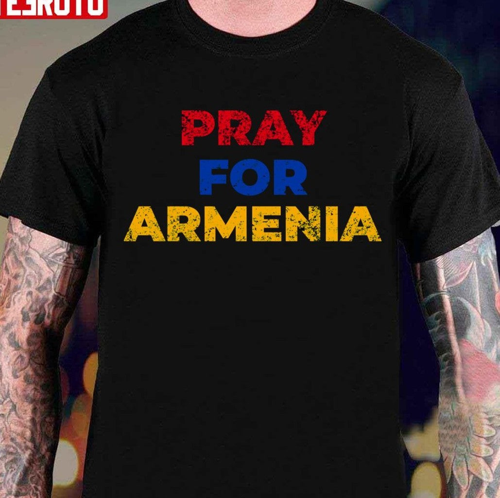 Pray For Armenia Retro Vintage Unisex T-shirt - T-Shirt, Sweatshirt, Hoodie
