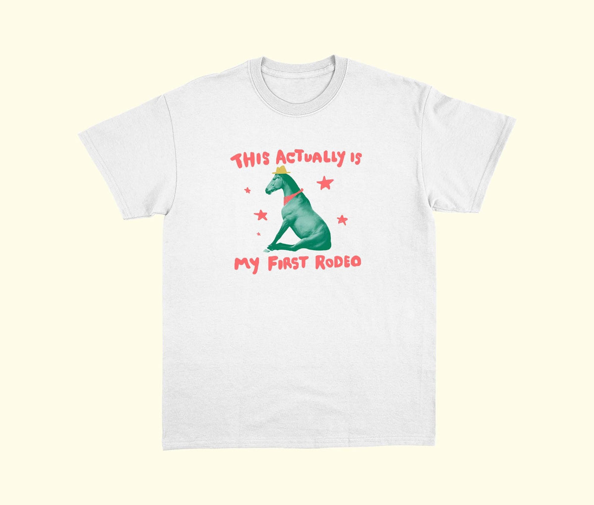 Actually First Rodeo Horse Relatable Exchange Weird - Adult & Kids T-Shirts, Sweatshirts & Hoodies apparel design preview 2