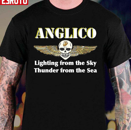 Anglico Eagle Globe Anchor Veteran Unisex T-Shirt - T-Shirt, Sweatshirt, Hoodie