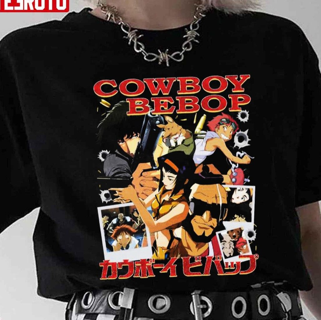 The Bebop Crew 90s Vintage Cowboy Bebop Unisex T-Shirt - T-Shirt, Sweatshirt, Hoodie