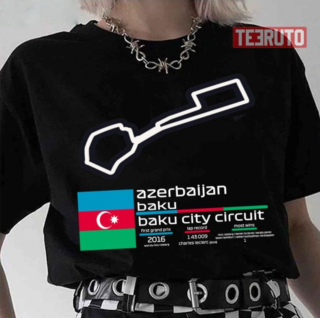 Racing Baku City Circuit F1 Records Unisex T-Shirt - T-Shirt, Sweatshirt, Hoodie