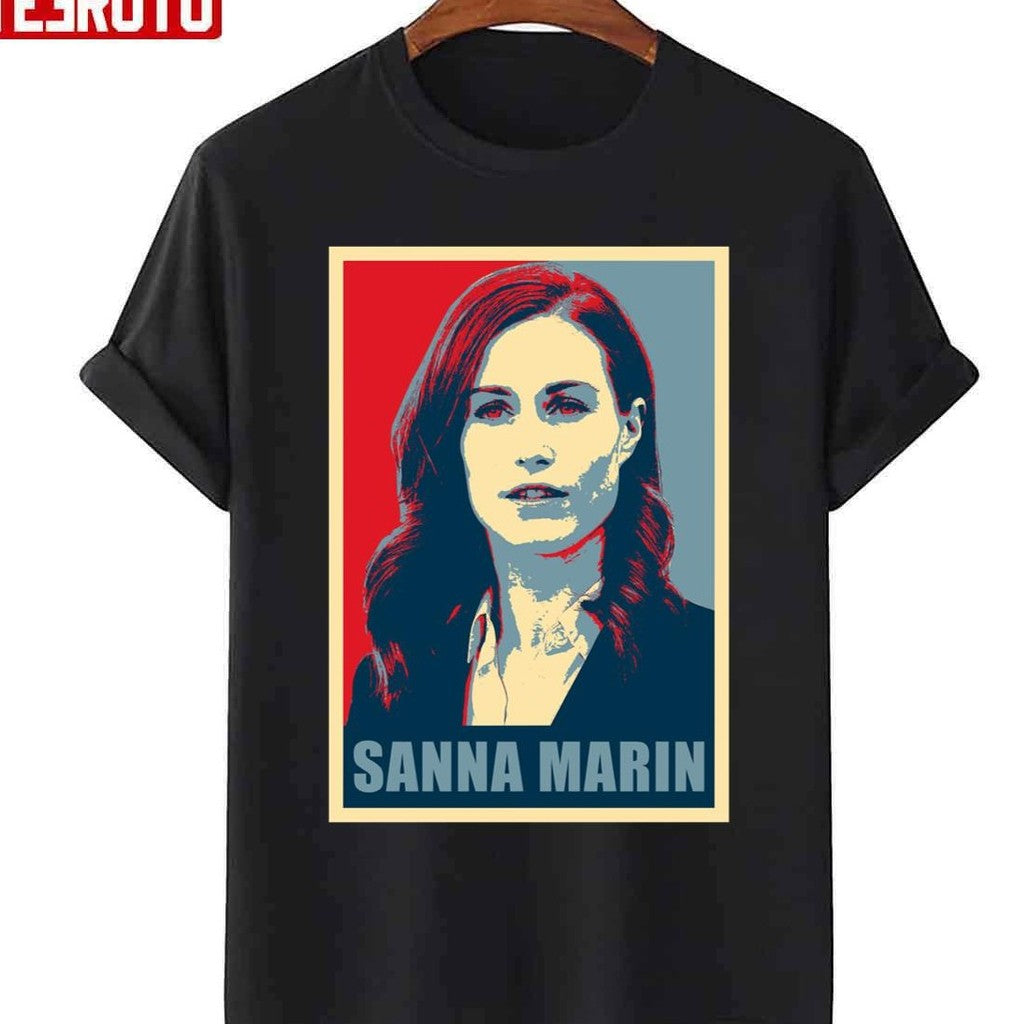 Sanna Marin Prime Minister Of Finland Hope Unisex T-shirt - T-Shirt, Sweatshirt, Hoodie