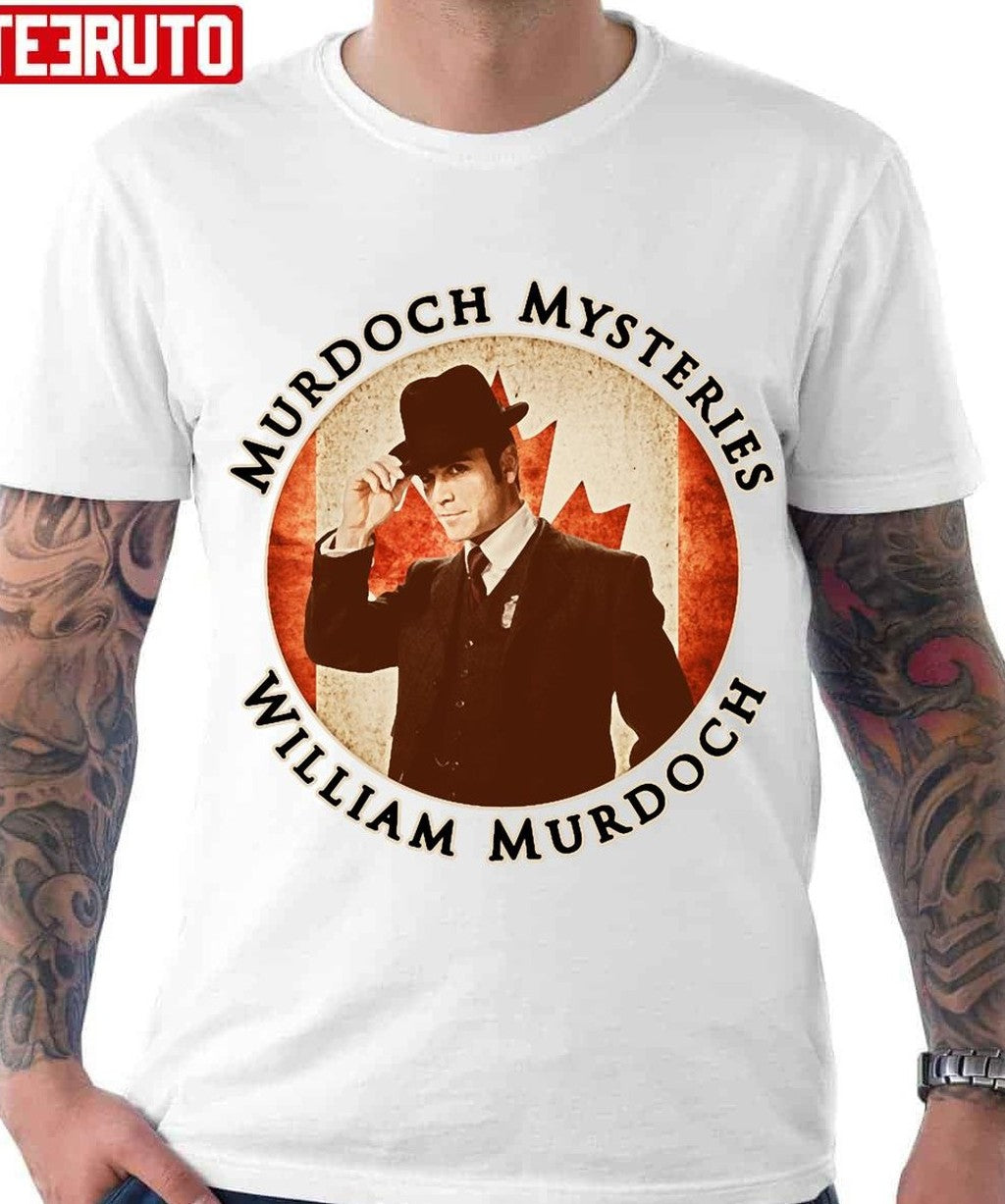 Murdoch Mysteries William Murdoch With Vintage Effect Unisex T-Shirt - T-Shirt, Sweatshirt, Hoodie
