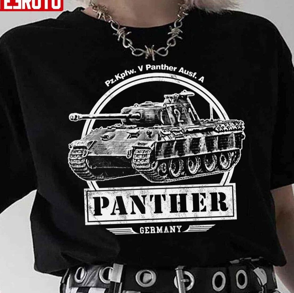 Panther Ww2 German Tank Vintage Unisex T-Shirt - T-Shirt, Sweatshirt, Hoodie