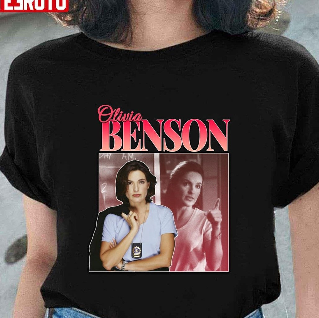 Olivia Benson 90s Inspired Vintage Law &amp; Order Design Unisex T-shirt - T-Shirt, Sweatshirt, Hoodie