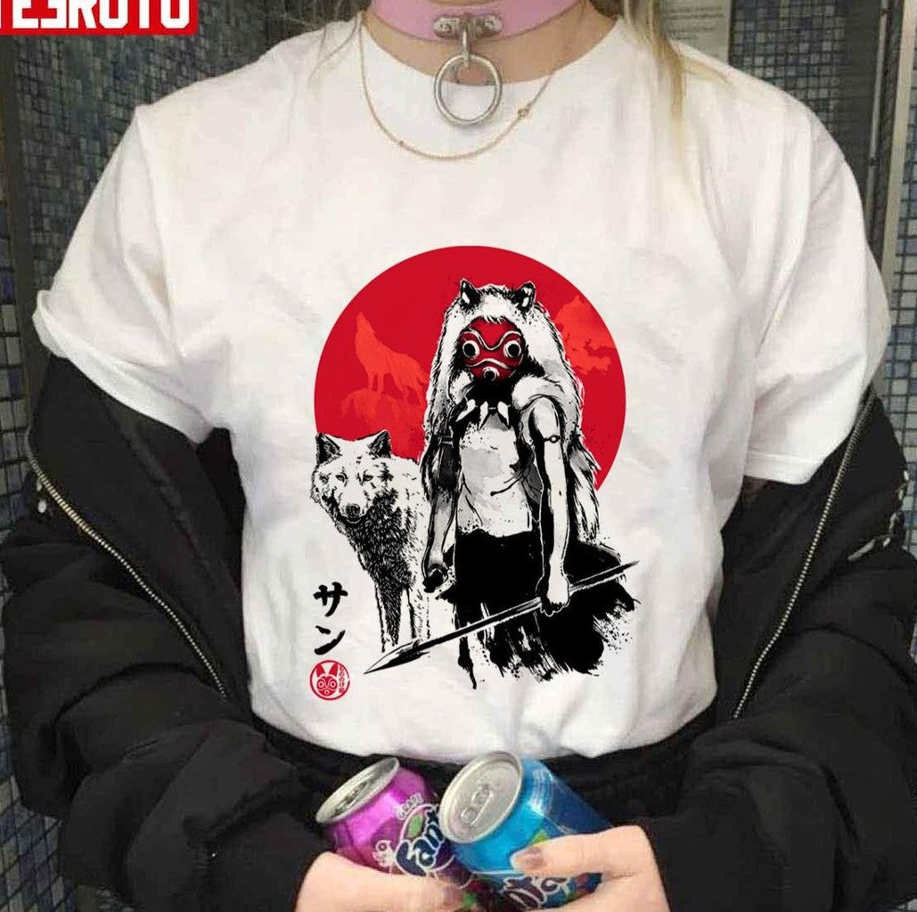 More San Princess Mononoke Anime Art Unisex T-shirt - T-Shirt, Sweatshirt, Hoodie