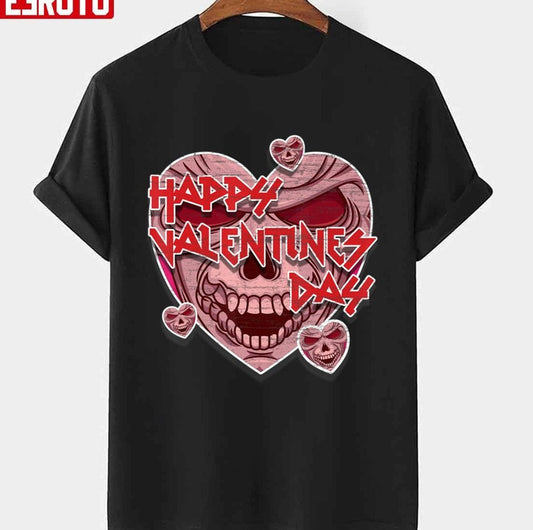 Anti Valentines Day Death Metal Rocker Musician Unisex T-Shirt - T-Shirt, Sweatshirt, Hoodie