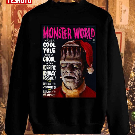 Another Great Monster World Magazine Christmas Cover Unisex Sweatshirt - T-Shirt, Sweatshirt, Hoodie