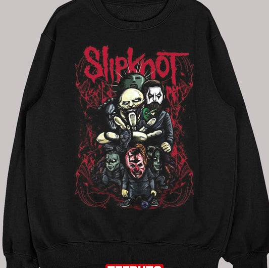 Animated Band Members The Slipknot Rock Design Unisex Sweatshirt - T-Shirt, Sweatshirt, Hoodie