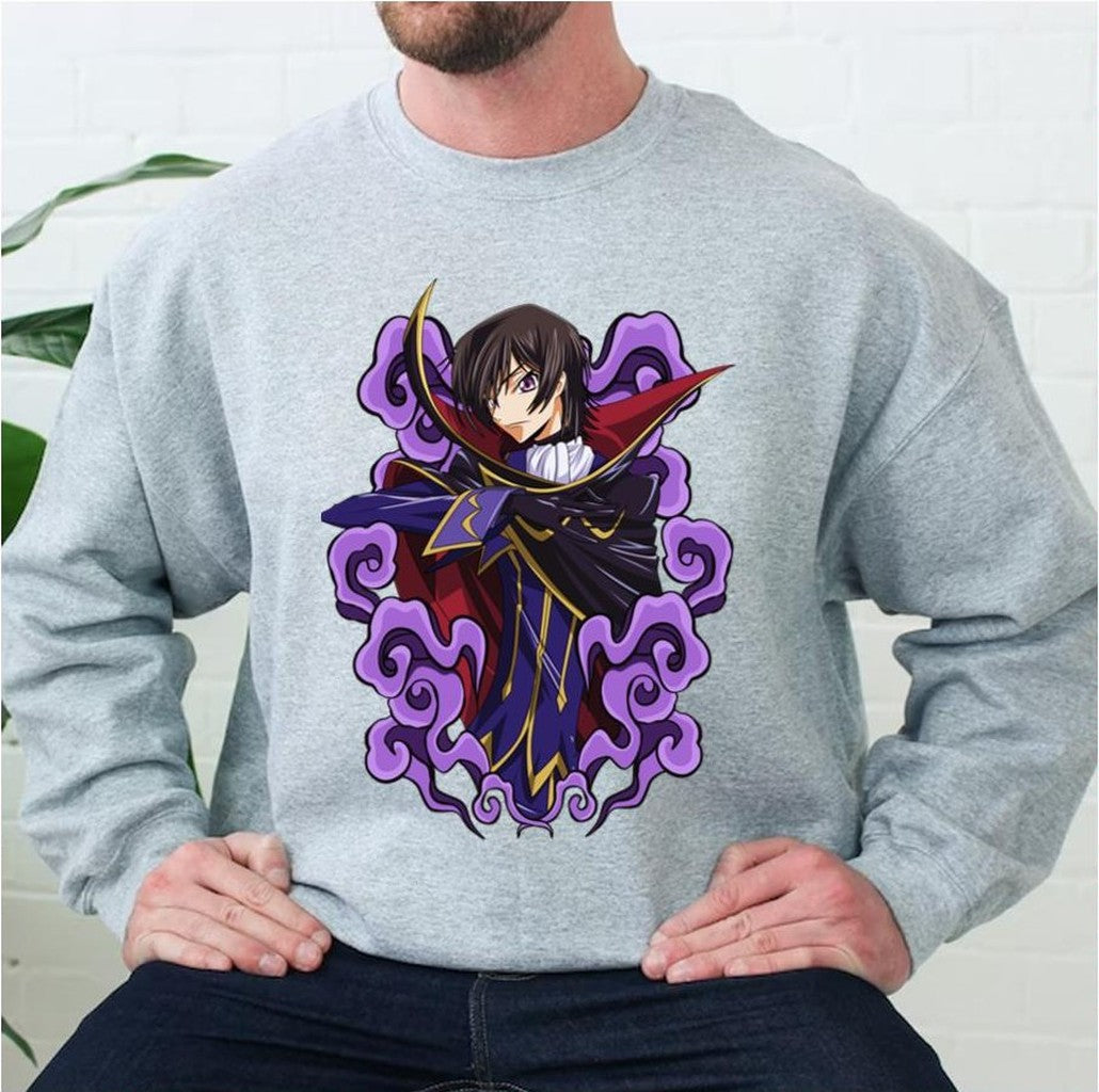 Purple Smoke Code Geass Anime Lelouch Lamperouge Unisex Sweatshirt - T-Shirt, Sweatshirt, Hoodie