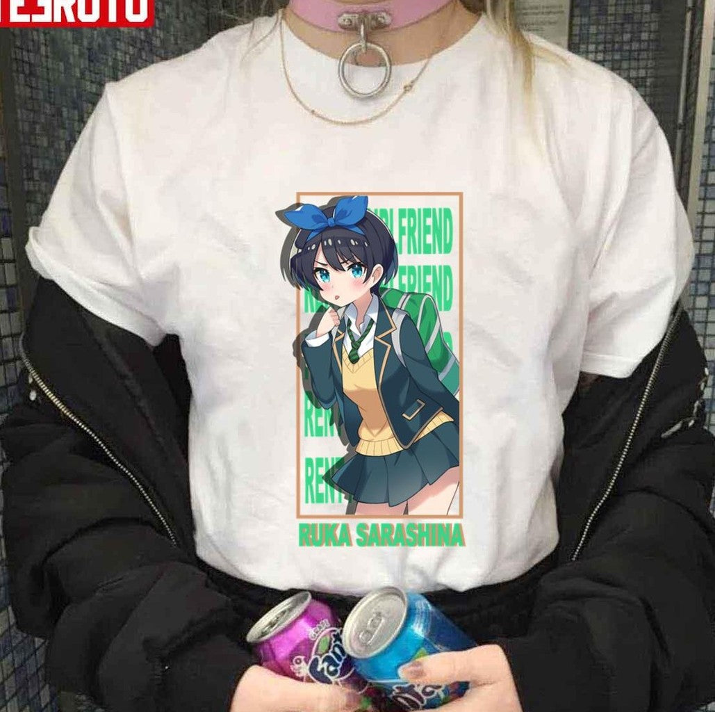Ruka Sarashina In Uniform Rent A Girlfriend Art Unisex T-shirt - T-Shirt, Sweatshirt, Hoodie