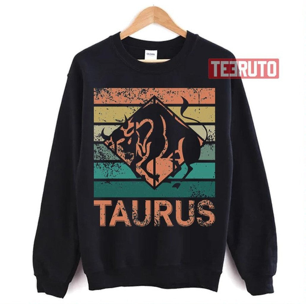 Retro Horoscope Taurus Unisex Sweatshirt - T-Shirt, Sweatshirt, Hoodie