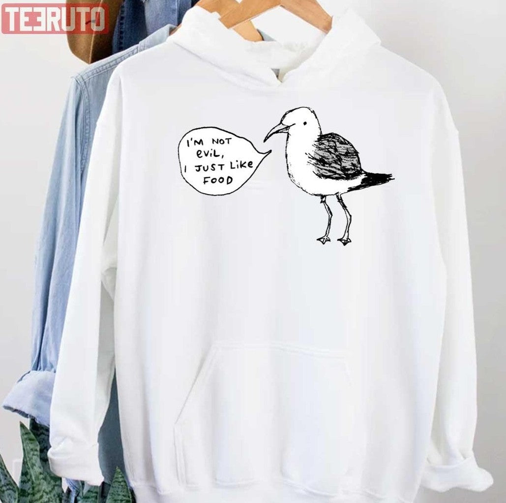 Seagulls Aren't Evil Unisex Hoodie - T-Shirt, Sweatshirt, Hoodie
