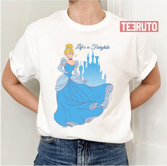 Animation Castle Graphic Cinderella Unisex T-Shirt - T-Shirt, Sweatshirt, Hoodie