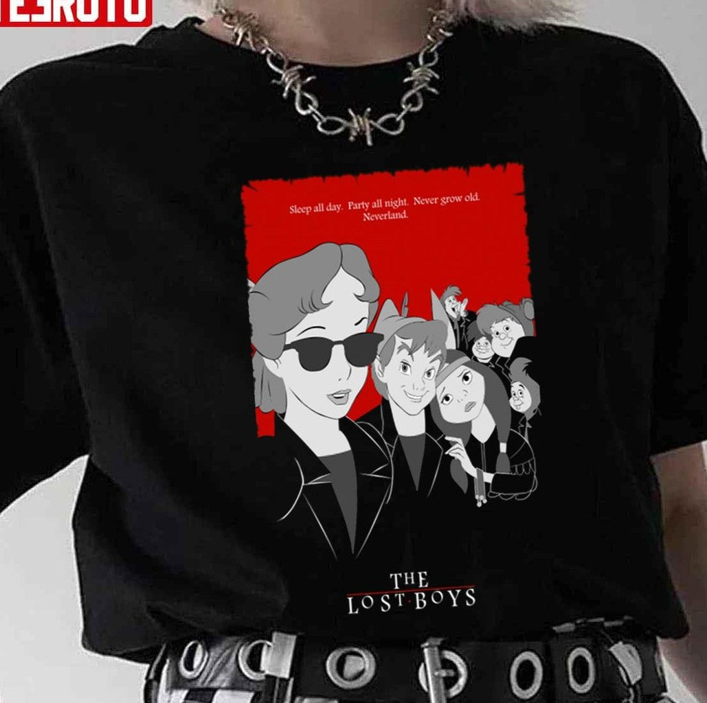 Peter Pan The Lost Boys Parody Design Unisex T-Shirt - T-Shirt, Sweatshirt, Hoodie