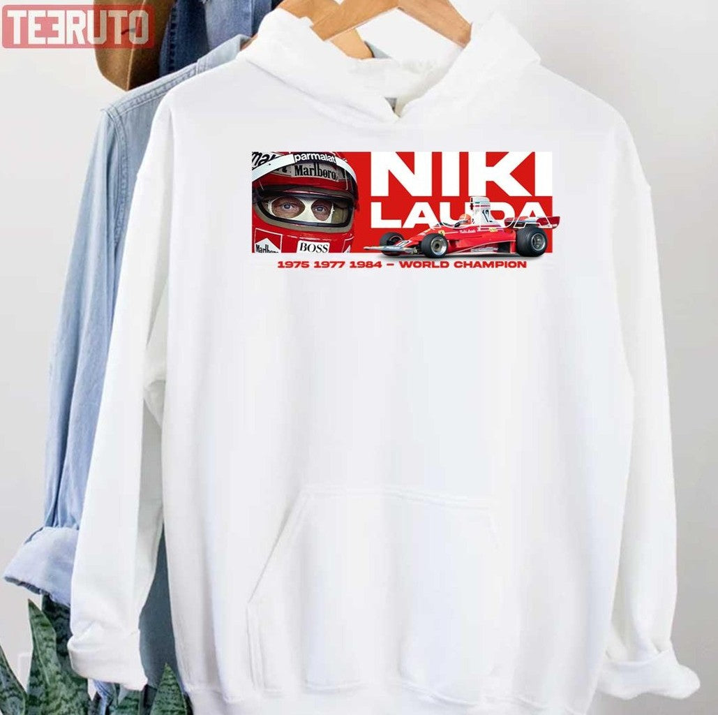Niki Lauda 312t 1975 F1 Vintage V2 Unisex Hoodie - T-Shirt, Sweatshirt, Hoodie