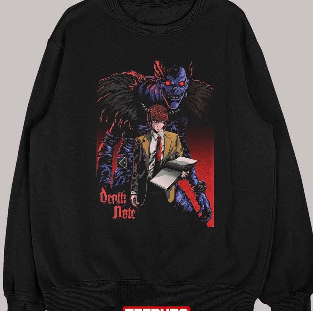 Ryuk In The Back L Characters Death Note Unisex Sweatshirt - T-Shirt, Sweatshirt, Hoodie