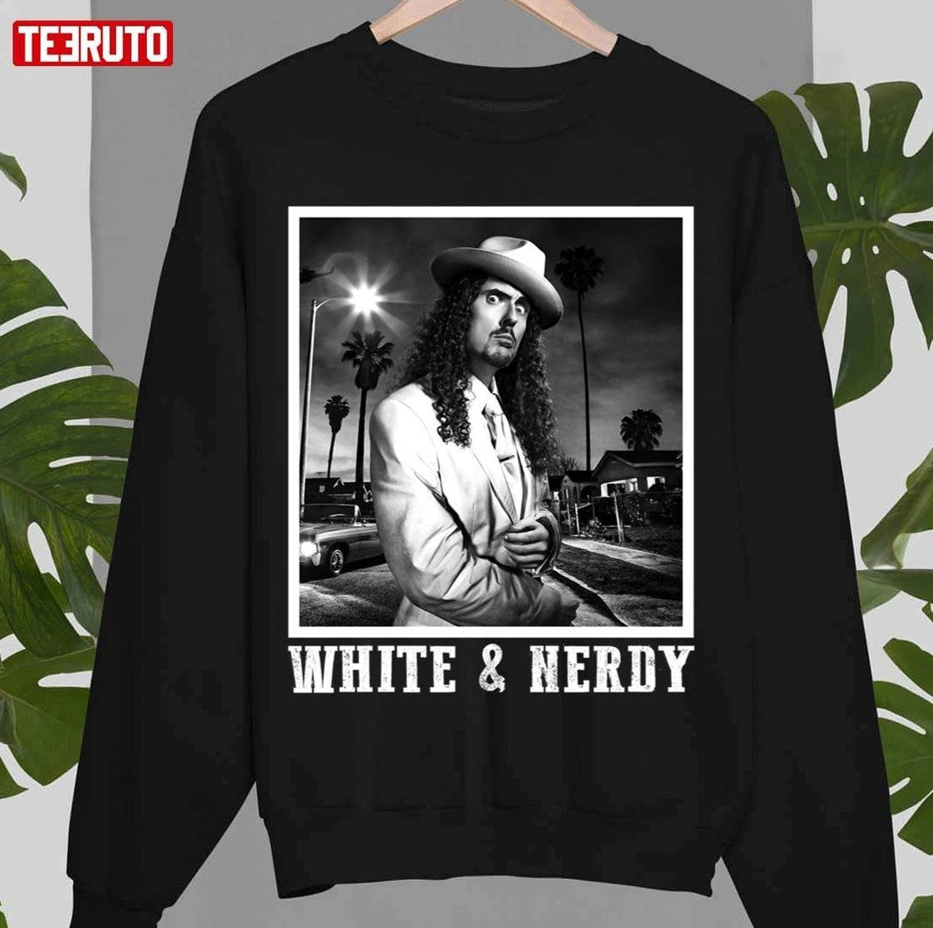 Rock Art Al Yanlovic White &amp; Nerdy Weird Al Yankovic Unisex Sweatshirt - T-Shirt, Sweatshirt, Hoodie