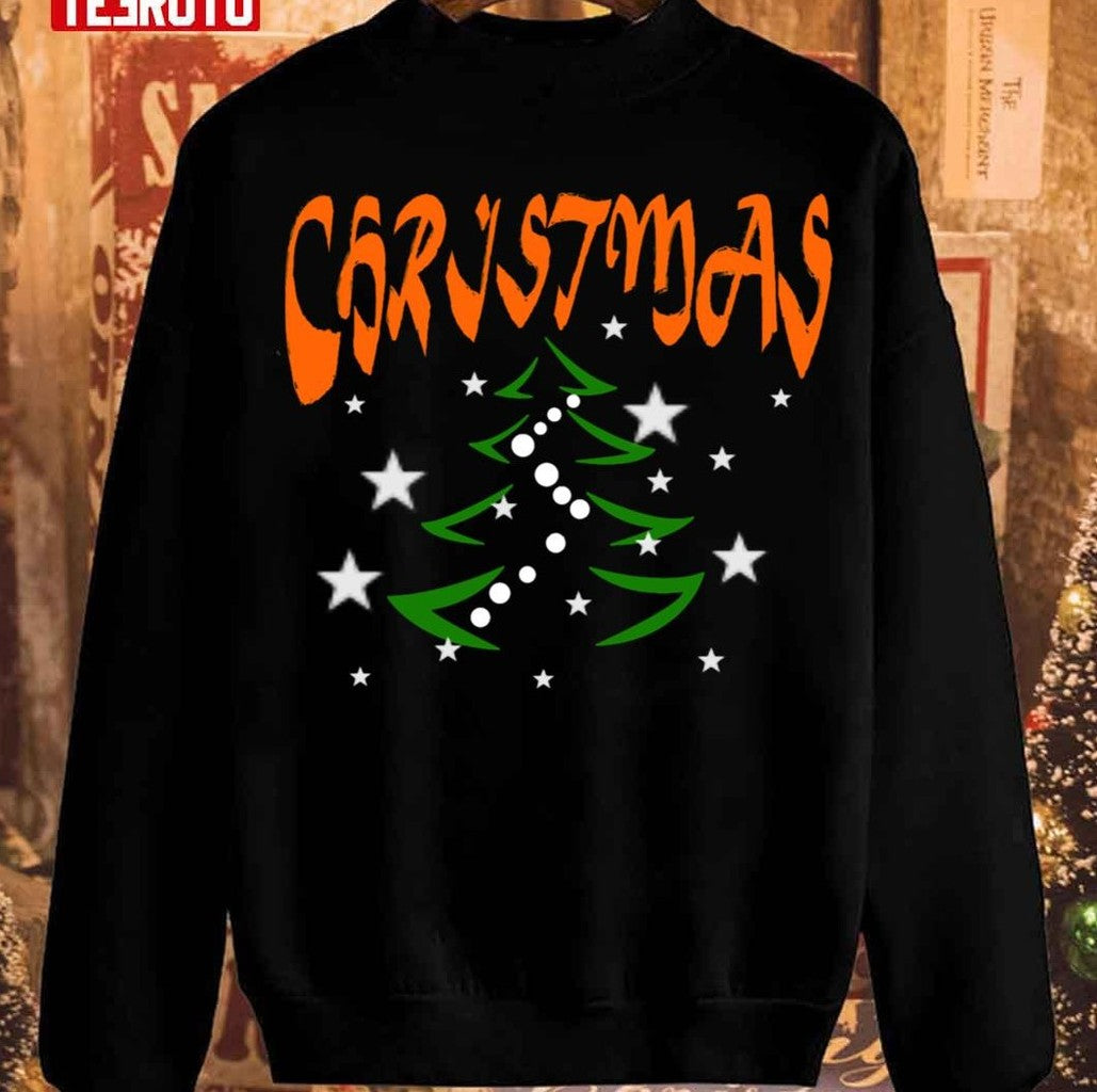 Orange Christmas Tree Unisex Sweatshirt - T-Shirt, Sweatshirt, Hoodie