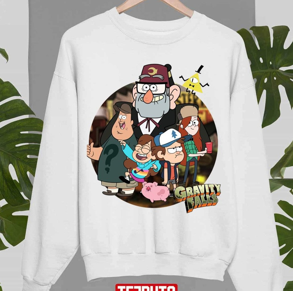 Round Design All Characters Gravity Falls Unisex Sweatshirt - T-Shirt, Sweatshirt, Hoodie