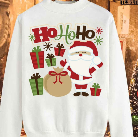 Animated Santa Hohoho Unisex Sweatshirt - T-Shirt, Sweatshirt, Hoodie