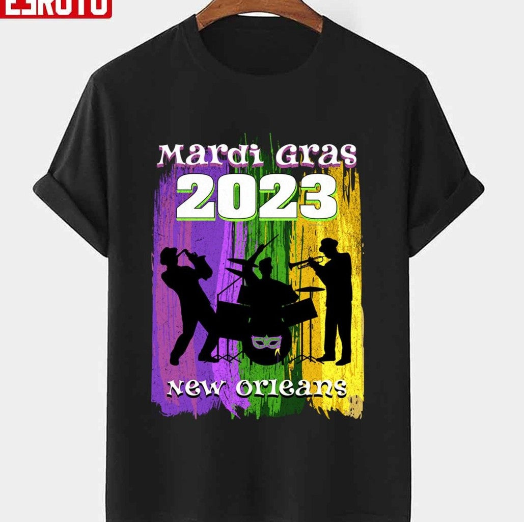 New Orleans Mardi Gras 2023 Unisex T-Shirt - T-Shirt, Sweatshirt, Hoodie