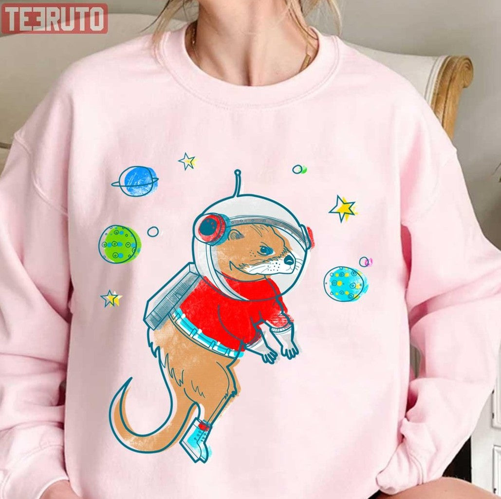 Otter Space Handdrawing Art Unisex Sweatshirt - T-Shirt, Sweatshirt, Hoodie