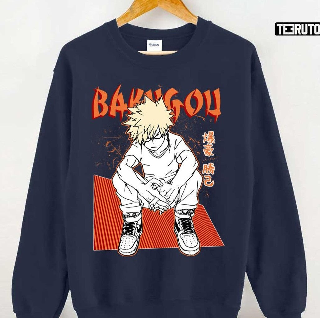 Scary Face Katsuki Bakugou My Hero Academia Unisex Sweatshirt - T-Shirt, Sweatshirt, Hoodie