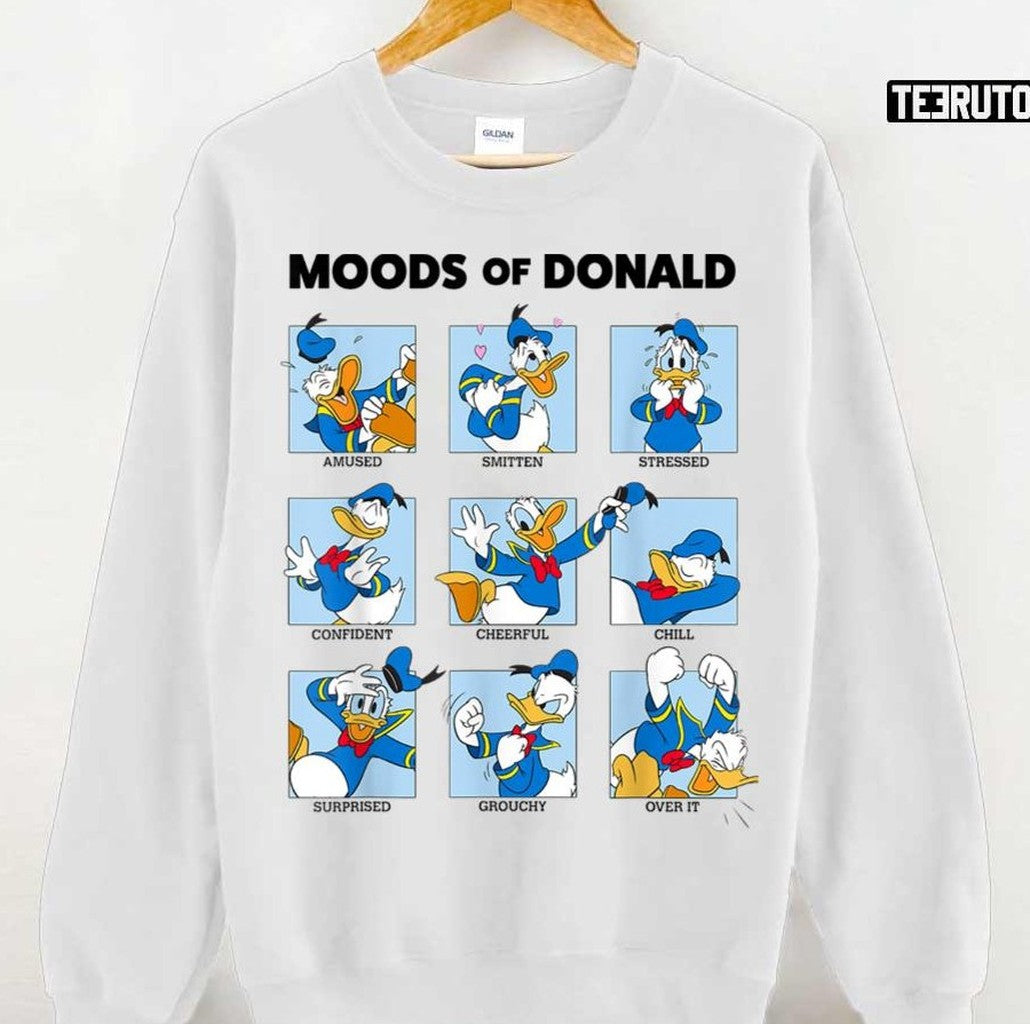 Moods Of Donald Duck Box Unisex Sweatshirt - T-Shirt, Sweatshirt, Hoodie