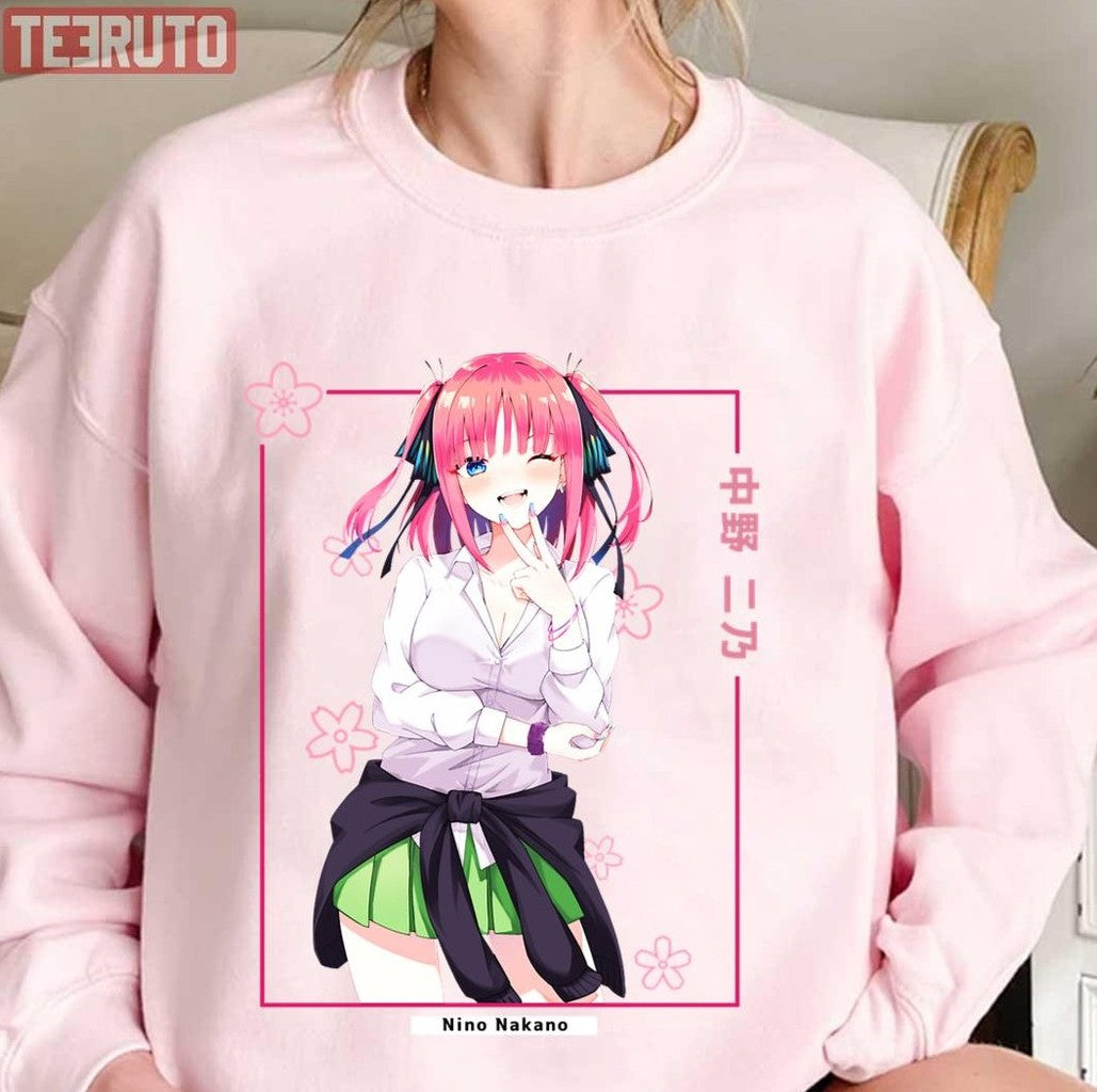 Pink Hair Nino Nakano The Quintessential Quintuplets Unisex Sweatshirt - T-Shirt, Sweatshirt, Hoodie