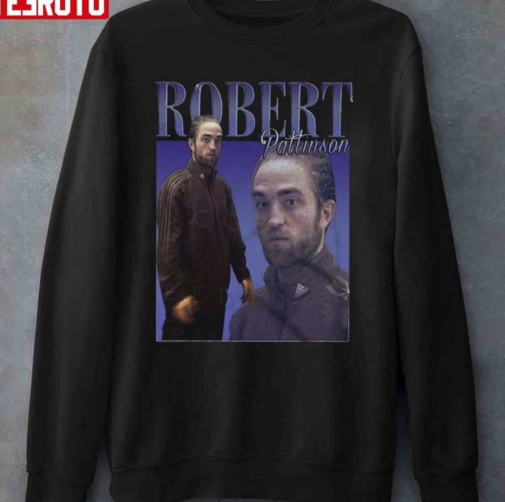 Robert Pattinson Tracksuit Meme Retro Twitlight 90s Unisex Sweatshirt - T-Shirt, Sweatshirt, Hoodie