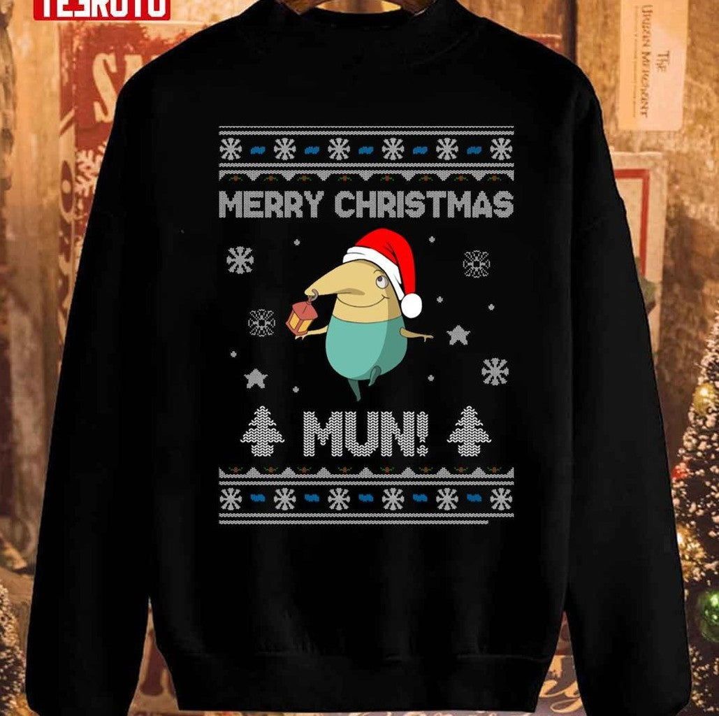 Ni No Kuni Drippy Merry Christmas Mun Unisex Sweatshirt - - T-Shirt, Sweatshirt, Hoodie